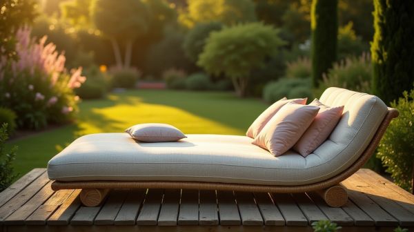 Choisir un coussin de soleil pour banc : confort et style au jardin
