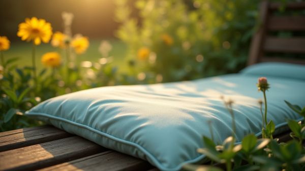 Choisir un coussin de soleil pour banc : confort et style au jardin