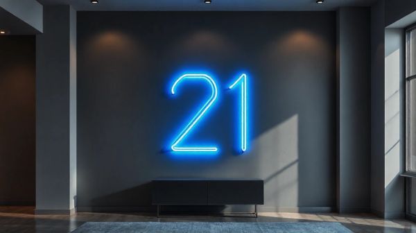 Découvrez des chiffres néon personnalisés pour votre déco