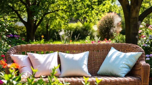Les meilleurs coussins de banc pour un jardin chic et cozy